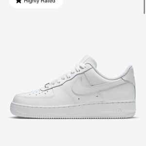 Nike All-White Air Force 1 Sneakers